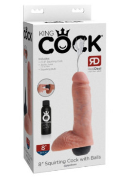 8" Squirting Cock with Balls